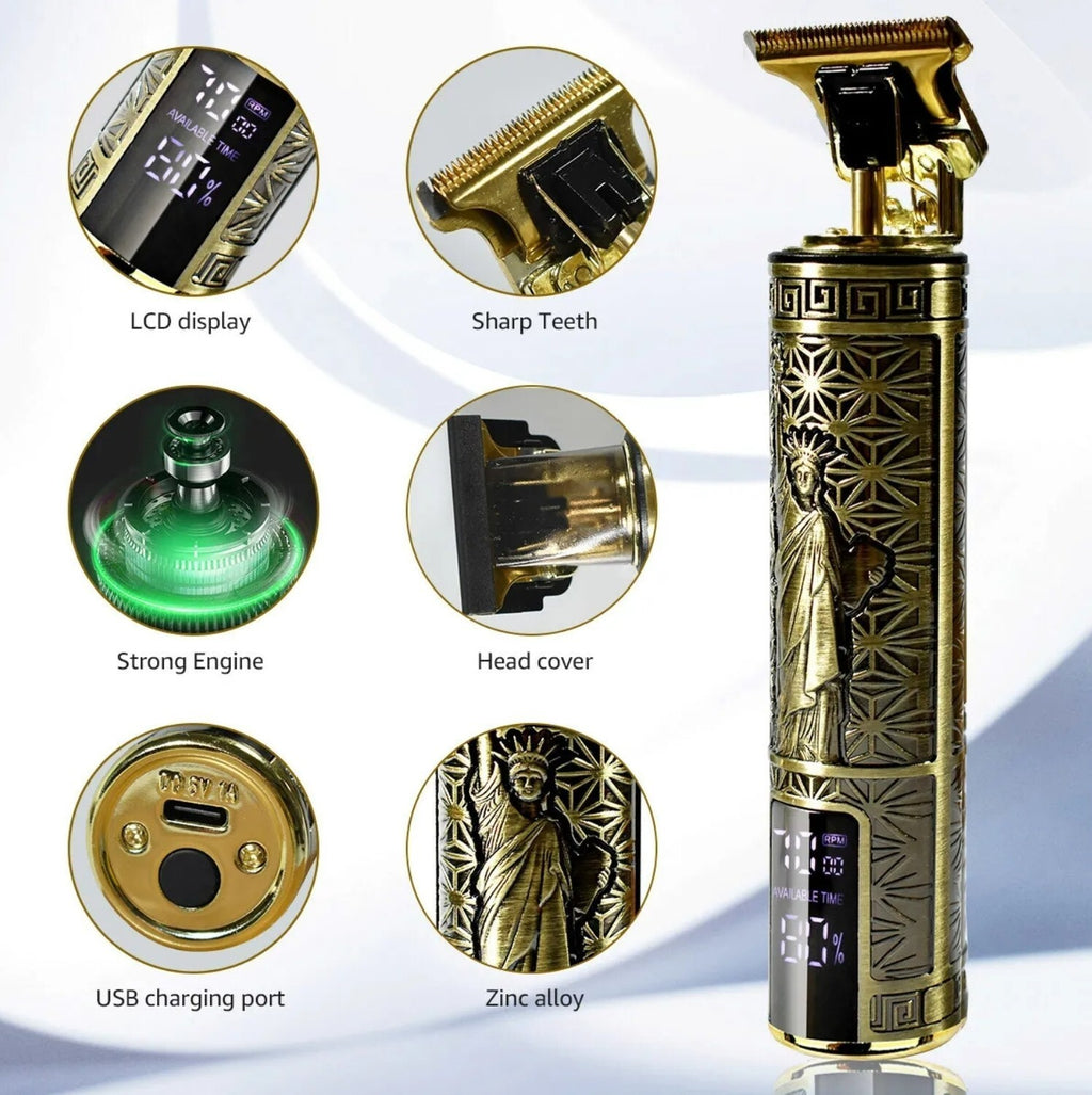 Beard Trimmer Hair Clippers Cordless Hair Cutting Kit Barber Shaving Machine For Men USB Rechargeable 1 PCS