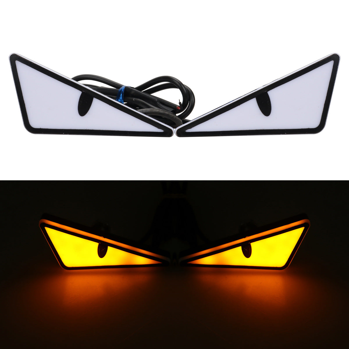 Triangle Eyes Modified General Motorcycle Decorative Accessories Car Lights